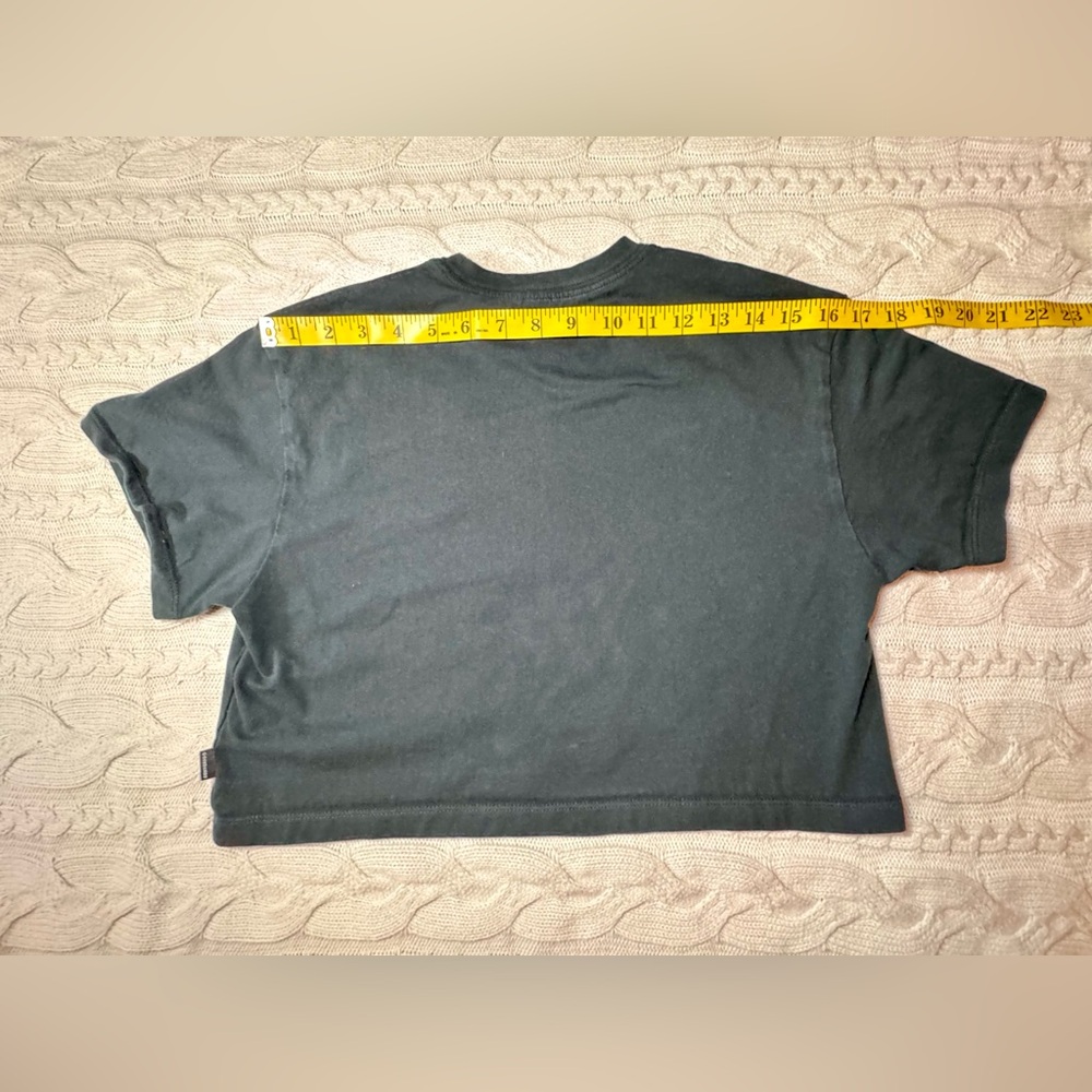 Converse Black Logo Cropped Tee #1039 - Picture 7 of 11
